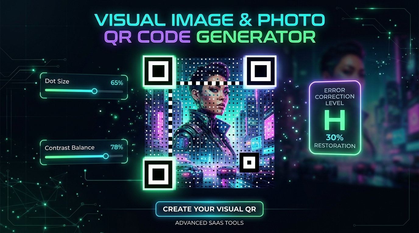 Visual Image & Photo QR Code Generator Interface