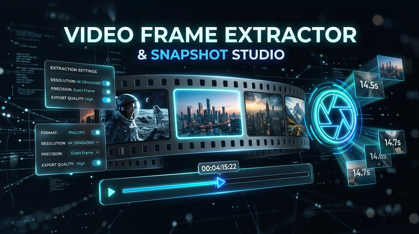 Video Frame Extractor & Snapshot Studio Interface
