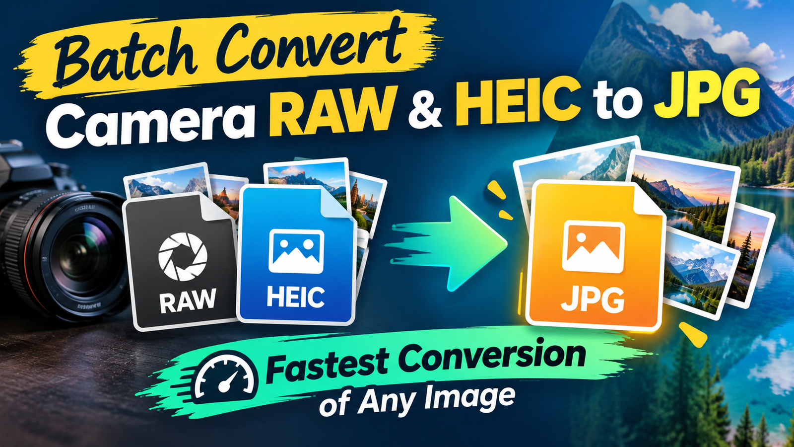 Convert RAW to JPEG in Batch with Piludi Image Converter on Windows 11